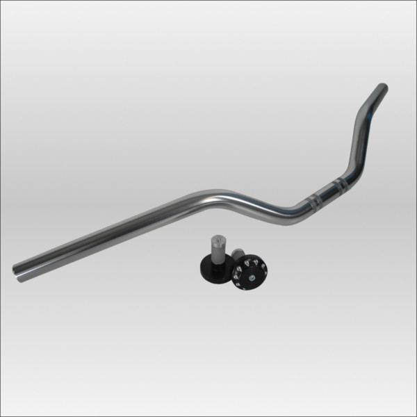 DUCATI �X�N�����u���[�p�A���~�o�[�n���h�� �V���o�[